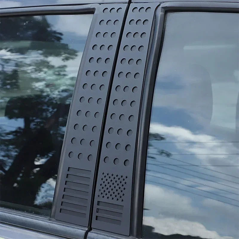 Aluminum Alloy Black B-Pillar Cover Trim for Ford Ranger Wildtrak T7/T8 (2015–2021) | Window Column