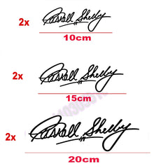 Carroll Shelby Interior & Window Vinyl Decal for Ford Mustang | 2-Piece Sticker