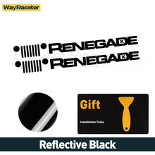Cargar imagen en el visor de la galería, Jeep Renegade Hood &amp; Fender Reflective Decal Kit – Grill Graphic Vinyl | Trailhawk, Sport (2 Pcs)