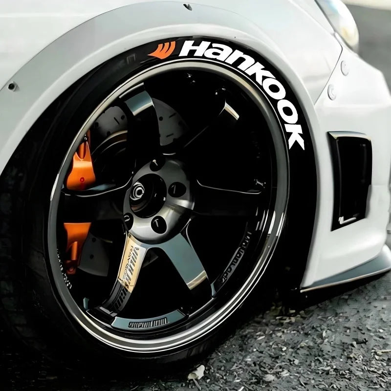 4x OLPAY 3D Waterproof Brand Tire Letter Sticker | Racing Wheel