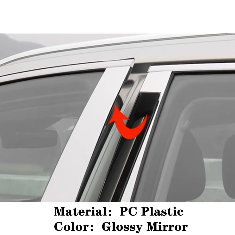 For Kia Stonic/KX1 2017 2018 2019 2020-2024 Car TPU/Glossy Mirror Pillar Post Cover Door Trim Window Molding Sticker Accessories