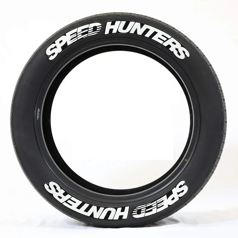 3D PVC Waterproof Tire & Rim Letter Decal | Automobile Motorcycle