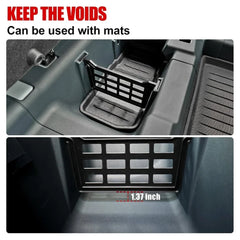 Rear Under-Seat Storage Dividers & Organizer for Ford Maverick (2022–2025) | ABS Interior Tray