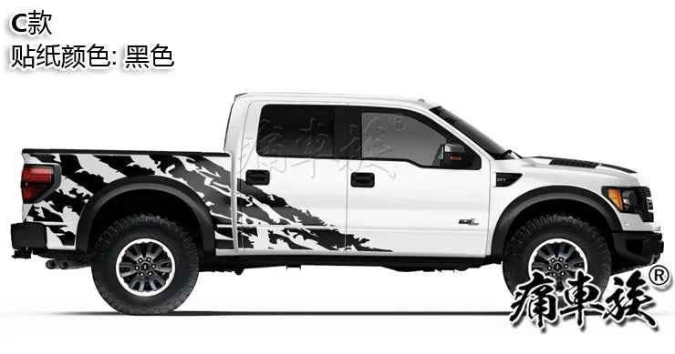 Full-Body Appearance Decoration Vinyl Kit for Ford F-150 Raptor | Custom KK Pickup Wrap