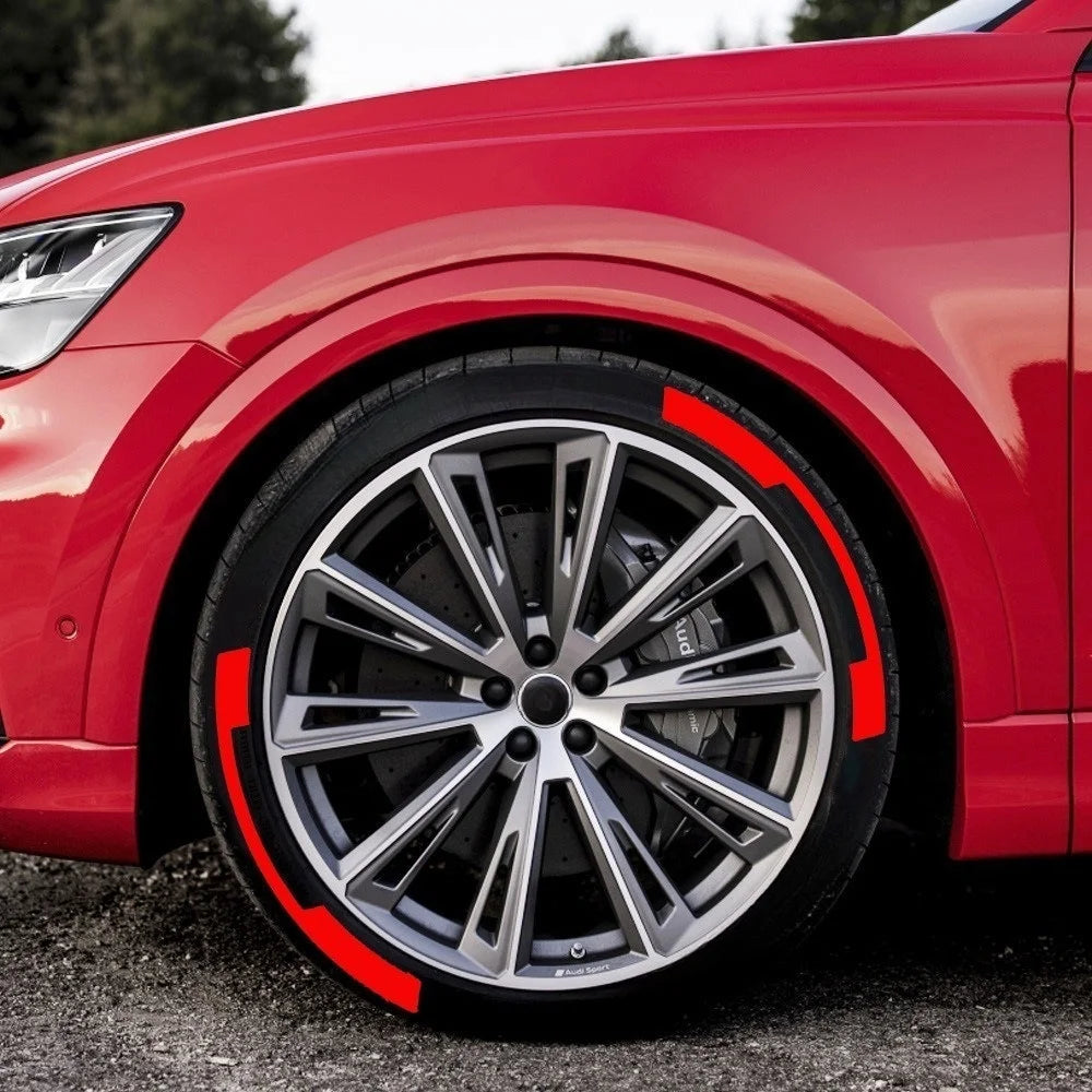 4x OLPAY 3D Waterproof Brand Tire Letter Sticker | Racing Wheel