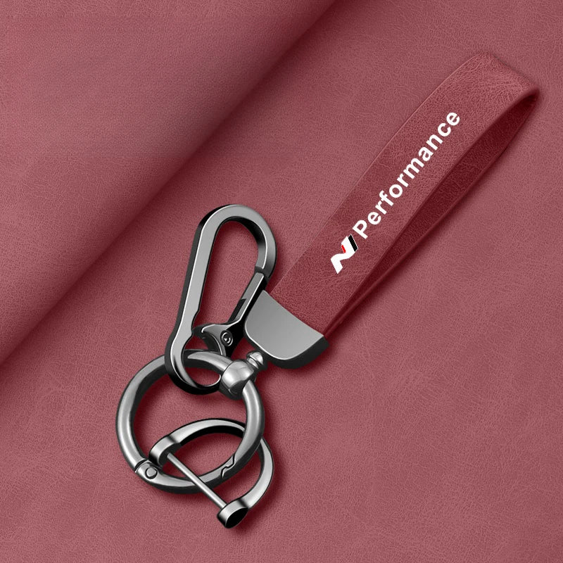 Hyundai N Line PU Leather Keychain | Stylish Accessory for N Performance Enthusiasts