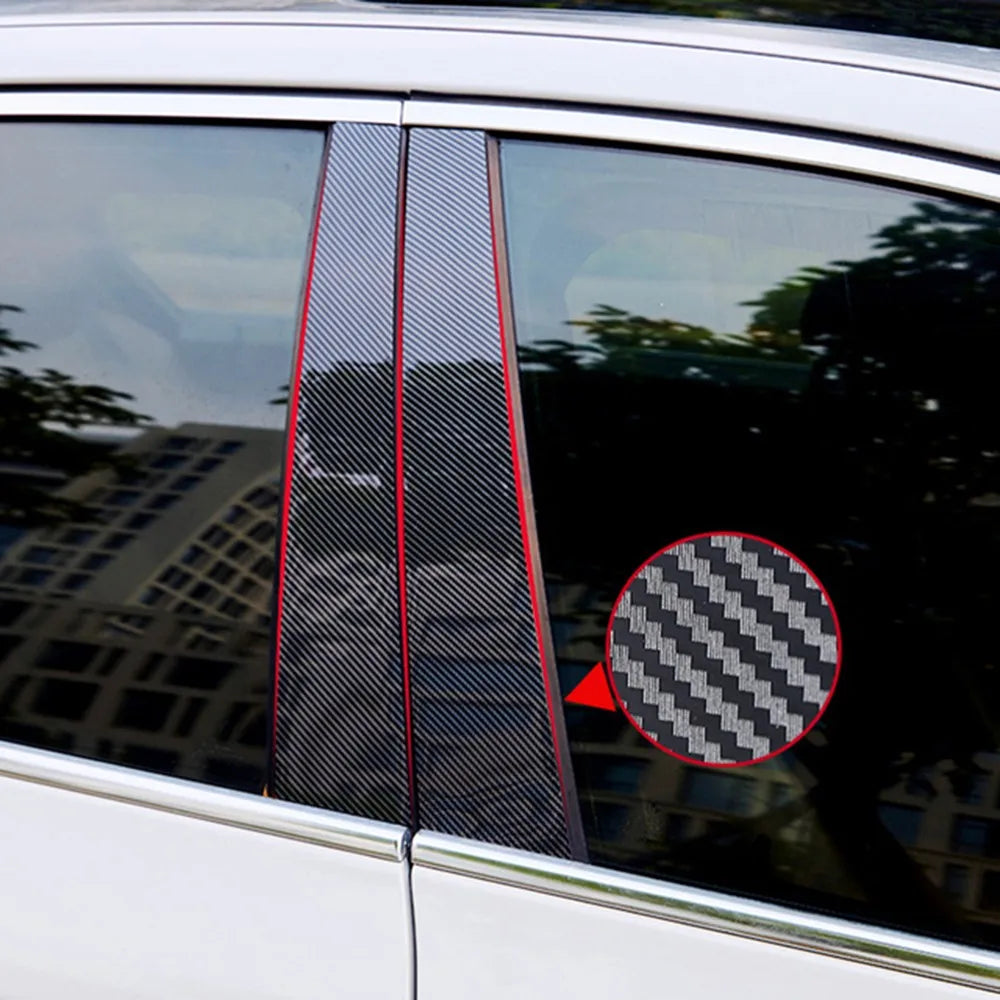 8Pcs Car Exterior Polished Pillar Posts Door Window Trim Cover BC Column Sticker Styling for BMW X5 E70 2007 2008 2009-2013