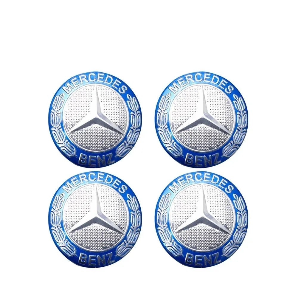 Wheel Center Hub Cap Resin Badge Emblem Sticker for Mercedes-Benz | 56mm / 60mm / 65mm