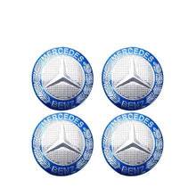 Cargar imagen en el visor de la galería, Wheel Center Hub Cap Resin Badge Emblem Sticker for Mercedes-Benz | 56mm / 60mm / 65mm
