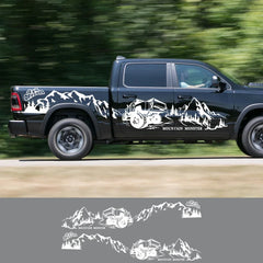 4x4 Off-Road Mountain Decal Sticker for Ford F-150 / Toyota Hilux / Isuzu D-Max | Vinyl Graphic