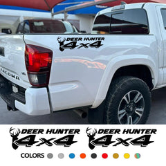 Deer Hunter 4x4 Sport Decal | Universal Pickup Sticker for Ford F-150, Toyota Hilux, Dodge RAM, Nissan Navara & More
