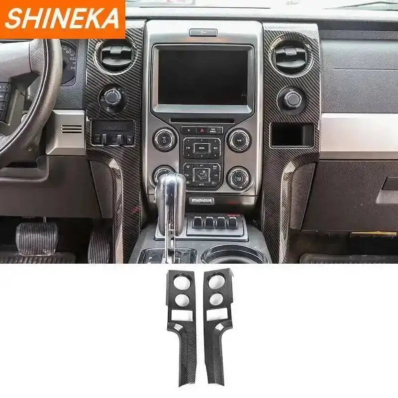 Carbon Fiber Grain Interior Decoration Cover Stickers for Ford F-150 | SHINEKA Color Change Kit