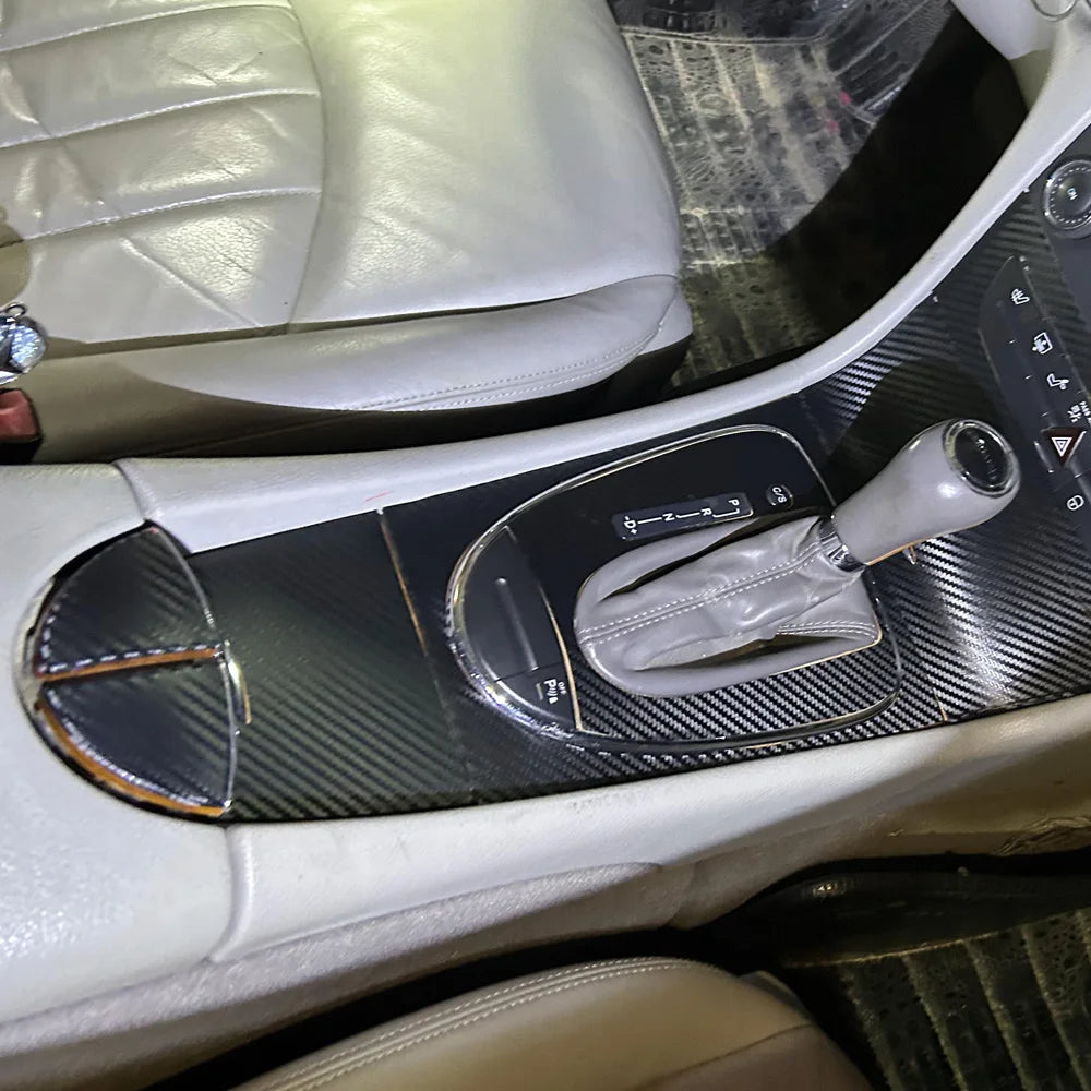 Carbon Fiber Interior Center Console Color Change Moulding Sticker | Mercedes-Benz AMG