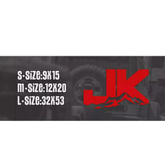 Mountain & Letter Blackout Decal Kit for Jeep Wrangler JK/JL (2007–2020) | Full Body Vinyl