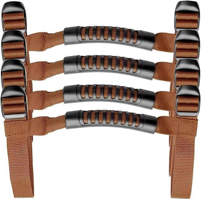 Roll Bar Grab Handles Grip for Jeep Wrangler YJ/TJ/JK/JL (1995–2021) | 4-Piece Set
