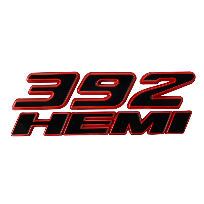 3D Metal HEMI 392 345 Emblem Badge Sticker for Dodge Charger / RAM 1500 / Journey / Caliber