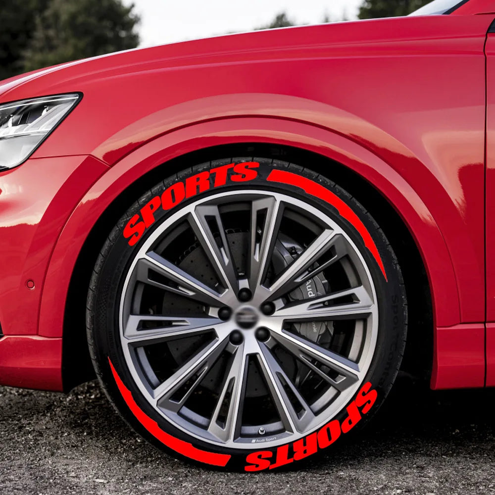 2.7cm 3D PVC Waterproof Tire Letter Stickers | OLPAY Racing Wheel