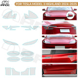 Precut PPF for Tesla Model 3 Highland (2024–2025) | TPU Headlight, Mirror & Door Handle Protection