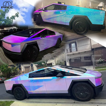 Load image into Gallery viewer, Precut Color Change PPF for Tesla Cybertruck (2024–2026) | DIY Black &amp; Glacier Blue PET Film