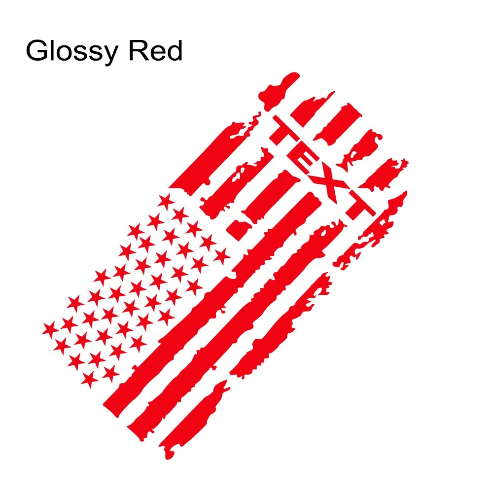 USA Flag Engine Hood Decal for Dodge RAM HEMI / Rebel / TRX | Bonnet Vinyl Graphic