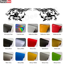 Load image into Gallery viewer, Running Horse Side &amp; Rear Fender Decal | 2-Piece Vinyl for Mustang, Challenger, Porsche &amp; Ford