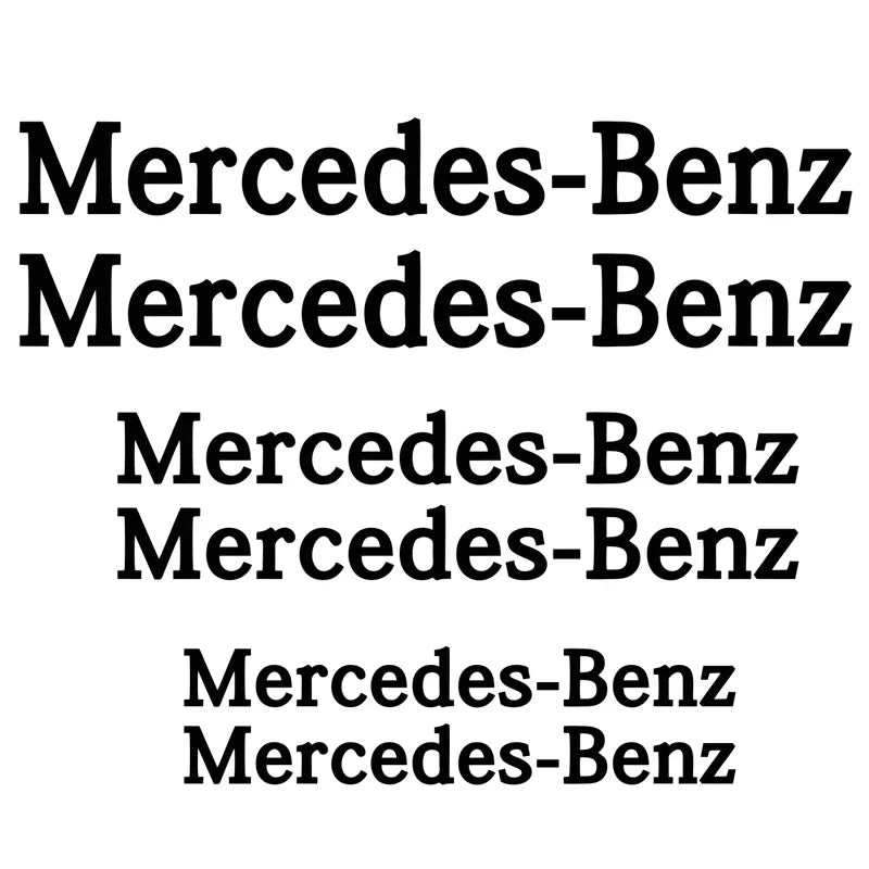 Mercedes-Benz AMG Brake Caliper Decals (6 Pcs) – Durable Vinyl Stickers