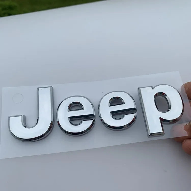 Front & Rear Emblem Badge for Jeep Wrangler JK/JL / Compass / Renegade / Grand Cherokee | JEEP 3D