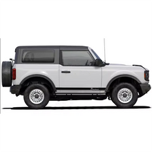 Load image into Gallery viewer, Matte Black Side Waistline Stripe Decal for Ford Bronco 2-Door (2021–2023) | Vinyl Body Line Overlay Pair