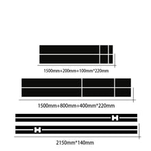 Load image into Gallery viewer, Full-Coverage Racing Stripe Kit | Door Side, Hood, Rear, Waistline &amp; Skirt Vinyl Decal