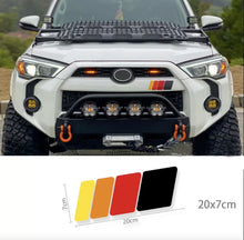 Load image into Gallery viewer, Retro Tri-Color Sunset Stripe Decal for Toyota 4Runner (2009–2024) | Fender, Hood, Trunk &amp; Grille Vinyl