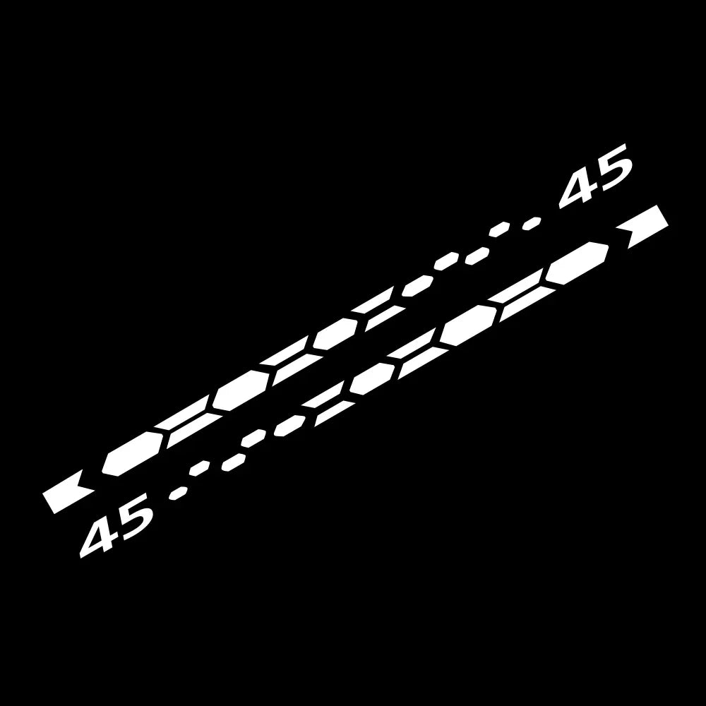 GTI Clubsport 45 Style Door Side Skirt Stripe Decal for VW Golf 8 MK8 | 2-Piece PVC Vinyl Sticker