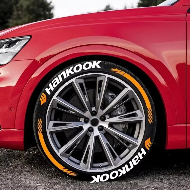 4x OLPAY 3D Waterproof Brand Tire Letter Sticker | Racing Wheel
