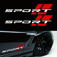 Sport Style Body & Fender Decal | 2-Piece Waterproof Vinyl Sticker for Cars, Motorcycles & Helmets