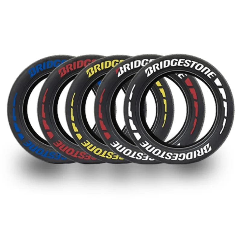 3D Rubber Permanent Tire Letter Sticker | Waterproof Wheel Decal