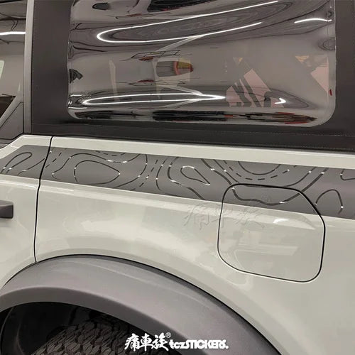 Modified Off-Road Sport Vinyl Decal Kit for Ford Bronco (2022) | KK Custom Body Wrap