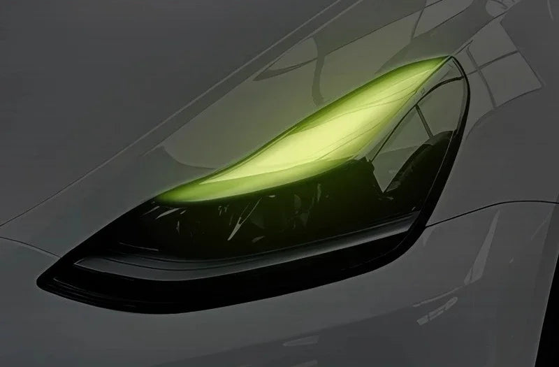 For Tesla Model3/Y Car Headlight Color-changing Film Daytime Running Lights Light Color-changing Film Car Sticker Modification