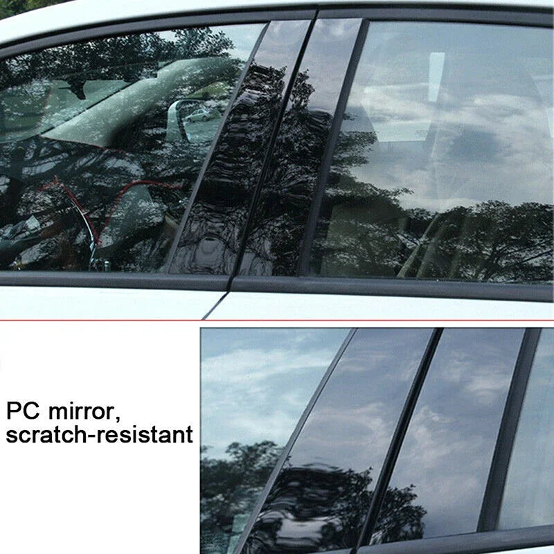 4Pcs Car Window Pillar Posts Door Trim Stickers for Porsche Panamera 2009 2010 2011 2012 2013 2014 2015 2016 파나메라 بورش باناميرا