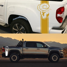 Cargar imagen en el visor de la galería, Dodge RAM Bed Side Graphic Kit – Pickup Truck Vinyl Decal Set (2 Pcs) | 1500, 2500, 3500, Rebel, TRX | 12 Finishes