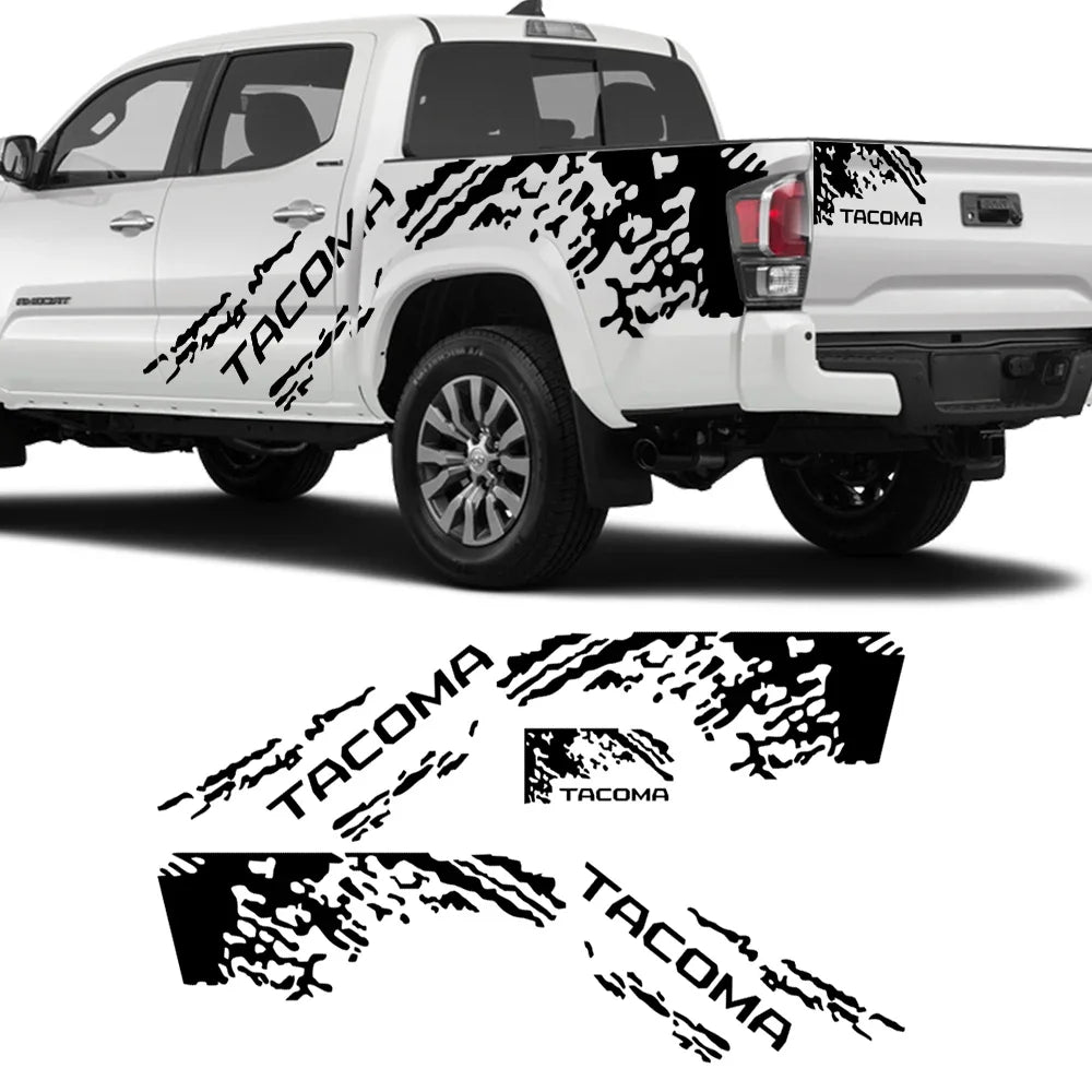 Splash Grunge Side Decal for Toyota Tacoma TRD SR5 | 5-Piece Matte Vinyl Film Kit