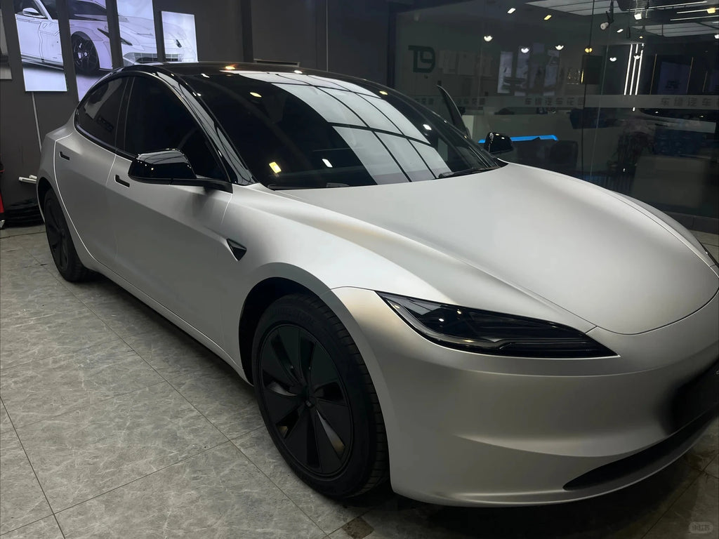 Precut Color Change PPF for Tesla Model 3 Highland (2024–2025) | Black & Glacier Blue PET Film
