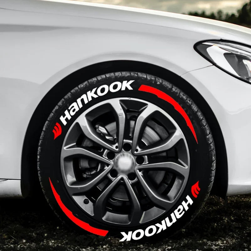 4x OLPAY 3D Waterproof Brand Tire Letter Sticker | Racing Wheel