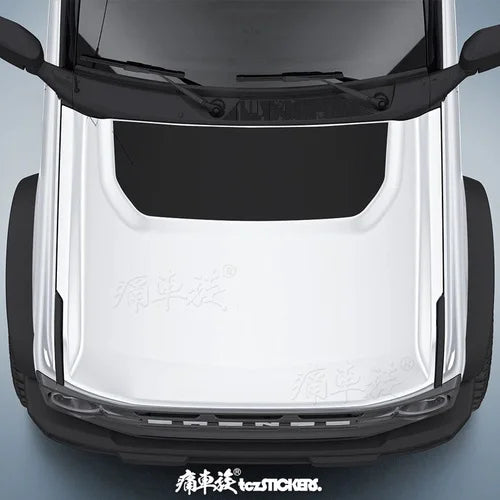 Custom Modified Hood Personality Vinyl Sticker for Ford Bronco | Special KK Film Wrap