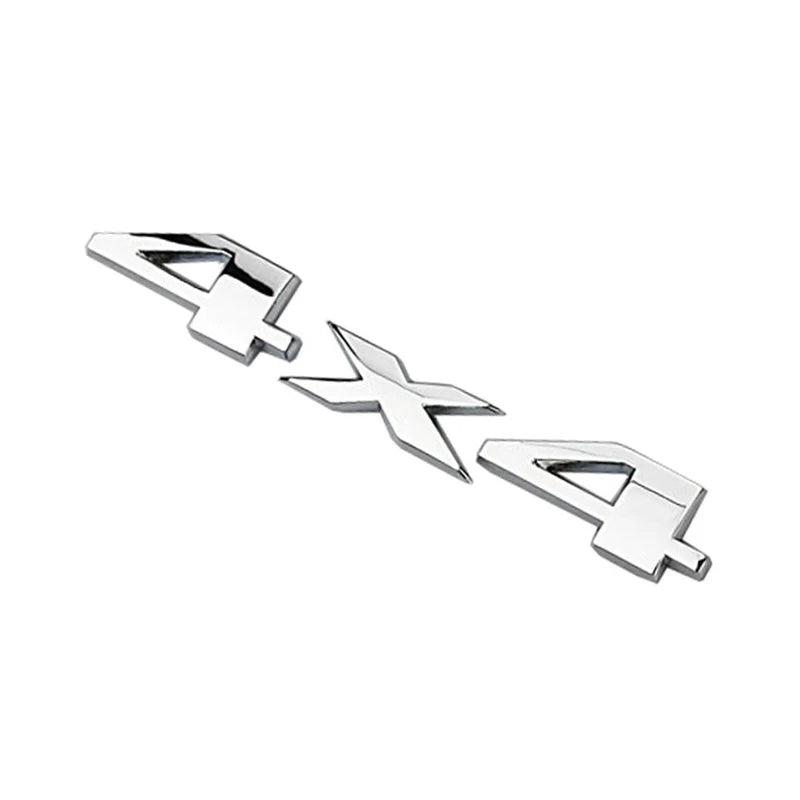 3D Chrome 4x4 Logo Decal Emblem Nameplate Badge for Jeep Liberty | Sticker