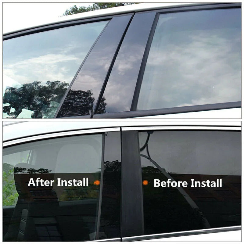 Car Pillar Posts Door Window Trim Cover Stickers Decal for Ford Maverick Keyless 2022 2023