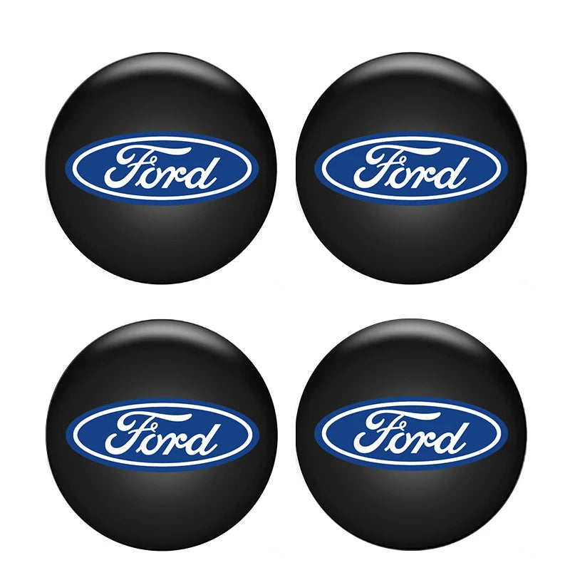 20mm Car Lock Keyhole Dustproof Decal Stickers for Ford Mustang / Bronco / Fiesta / Focus | 4-Piece