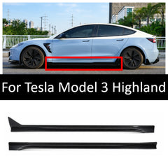 Sport Side Skirt Splitter for Tesla Model 3 Highland (2024+) | Exterior Rocker Panel Modification