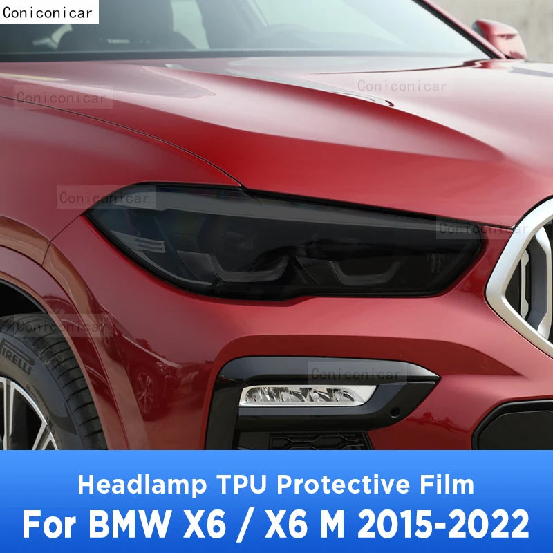 Headlight Anti-Scratch Film for BMW X6 F16 / G06 / X6M F86 / F96 (2015-2022) | Exterior Vinyl