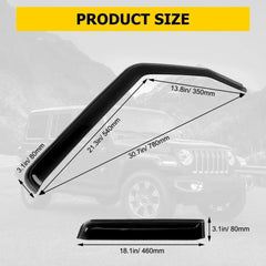 Side Window Deflectors Sun Visor Rain Guards for Ford F-150 / Trucks | 4-Piece Weather Shield