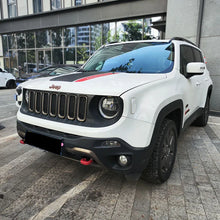 Load image into Gallery viewer, Matte Black TrailHawk Hood Decal for Jeep Renegade (2014–2023) | Precut Vinyl Graphics