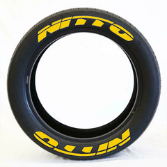 NITTO 3D Rubber Stereo Waterproof Tire Letter Sticker | Car & Moto